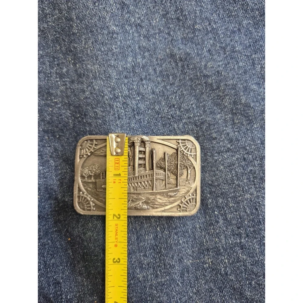 Siskiyou Brand American Steamboat Silver Belt Buckle - Made in USA